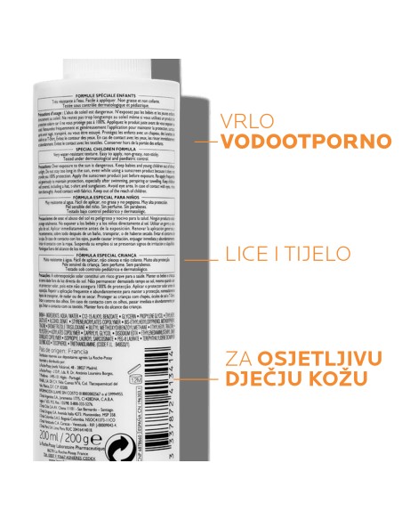 La Roche-Posay Anthelios DP Nevidljivi sprej za zaštitu od sunca za osjetljivu dječju kožu SPF50+ La Roche-Posay Anthelios DP Nevidljivi sprej za zaštitu od sunca za osjetljivu dječju kožu SPF50+