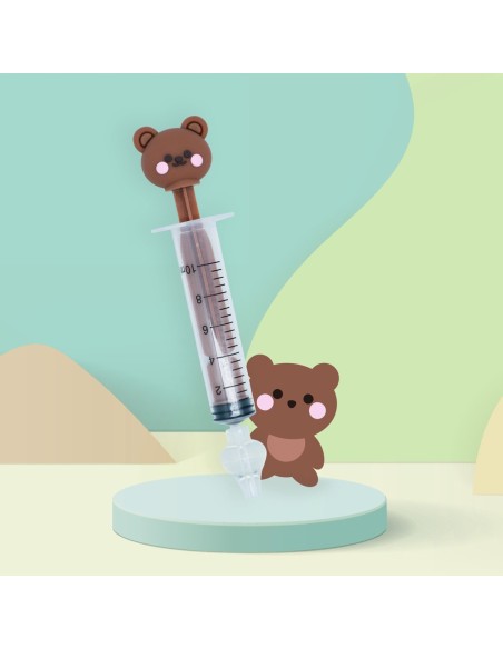 Šprica Medo s patentiranim nastavkom za nježno i sigurno čišćenje dječjih nosića