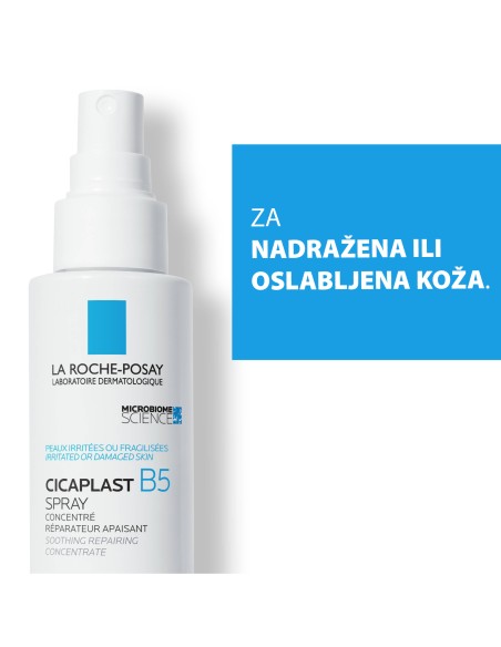 La Roche-Posay Cicaplast B5 Sprej koji obnavlja nadraženu ili oslabljenu kožu bez isušivanja La Roche-Posay Cicaplast B5 Sprej koji obnavlja nadraženu ili oslabljenu kožu bez isušivanja