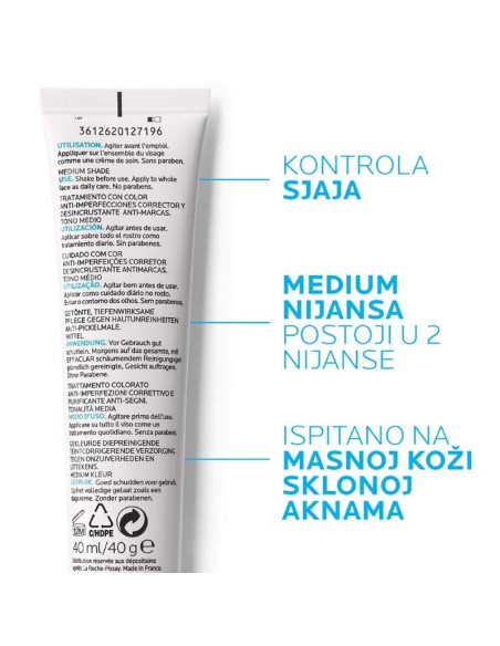 La Roche-Posay Effaclar Duo (+) Ujednačavajuća korektivna njega protiv nepravilnosti masne kože