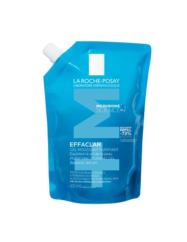 La Roche-Posay Effaclar Pjenušavi gel za čišćenje masne, osjetljive kože sklone aknama REFILL