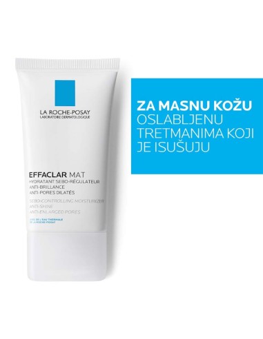 La Roche-Posay Effaclar Mat Hidratantna njega za lice s mat-efektom protiv sjaja, sebuma i proširenih pora La Roche-Posay Effaclar Mat Hidratantna njega za lice s mat-efektom protiv sjaja, sebuma i proširenih pora