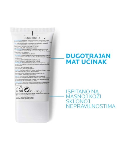 La Roche-Posay Effaclar Mat Hidratantna njega za lice s mat-efektom protiv sjaja, sebuma i proširenih pora La Roche-Posay Effaclar Mat Hidratantna njega za lice s mat-efektom protiv sjaja, sebuma i proširenih pora
