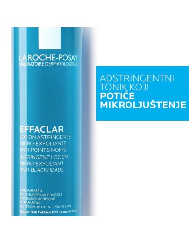 La Roche-Posay Effaclar Adstringentni tonik za lice koji pročišćava pore i potiče mikroljuštenje