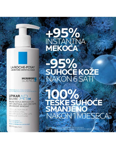 La Roche-Posay Lipikar Baume AP+ M Balzam za nadopunu lipida protiv nadraženosti i svrbeža La Roche-Posay Lipikar Baume AP+ M Balzam za nadopunu lipida protiv nadraženosti i svrbeža