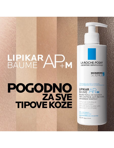 La Roche-Posay Lipikar Baume AP+ M Balzam za nadopunu lipida protiv nadraženosti i svrbeža La Roche-Posay Lipikar Baume AP+ M Balzam za nadopunu lipida protiv nadraženosti i svrbeža