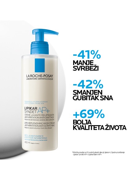La Roche-Posay Lipikar Syndet Kremasti gel za tuširanje obogaćeno lipidima protiv nadraženosti i svrbeža La Roche-Posay Lipikar Syndet Kremasti gel za tuširanje obogaćeno lipidima protiv nadraženosti i svrbeža