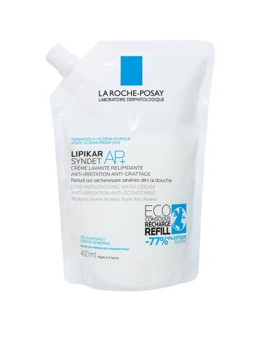 La Roche-Posay Lipikar Syndet Kremasti gel za tuširanje obogaćeno lipidima protiv nadraženosti i svrbeža REFILL