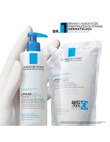 La Roche-Posay Lipikar Syndet Kremasti gel za tuširanje obogaćeno lipidima protiv nadraženosti i svrbeža REFILL La Roche-Posay Lipikar Syndet Kremasti gel za tuširanje obogaćeno lipidima protiv nadraženosti i svrbeža REFILL