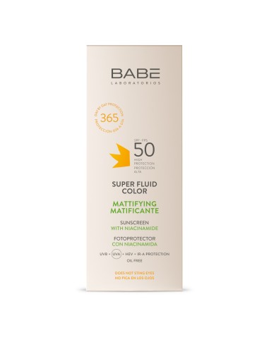 Laboratorios BABÉ SUN Super Fluid Mattifying Color SPF50