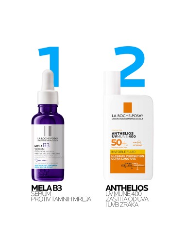 La Roche-Posay Mela B3  SERUM Intenzivni koncentrat protiv tamnih mrlja  i njihovog ponovnog pojavljivanja La Roche-Posay Mela B3  SERUM Intenzivni koncentrat protiv tamnih mrlja  i njihovog ponovnog pojavljivanja
