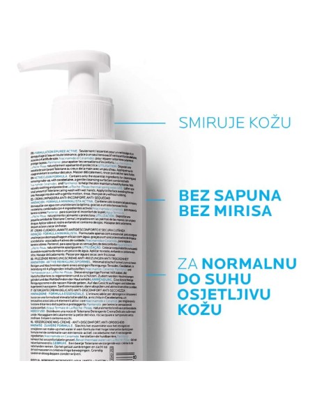 La Roche-Posay TOLERIANE Njegujući gel za čišćenje lica protiv suhoće i osjećaja neugode