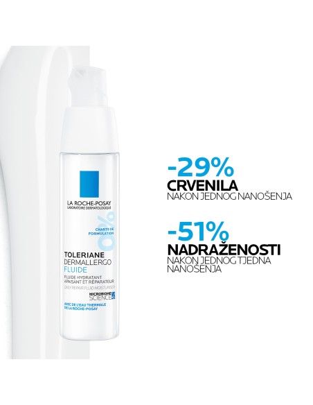La Roche-Posay TOLERIANE DERMALLERGO Lagani hidratantni fluid za netolerantnu kožu sklonu alergijama