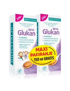 Biovitalis Beta Glukan tekući dodatak prehrani 1+1 PROMO