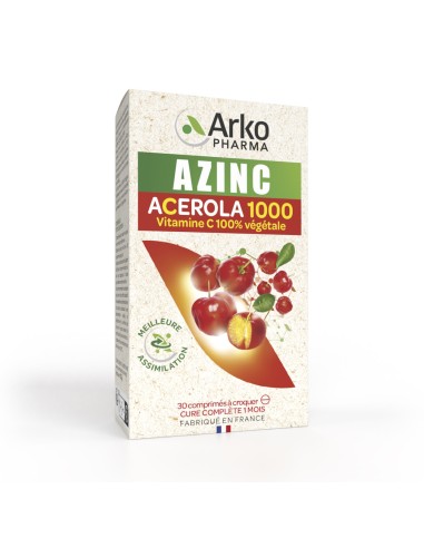 Arkopharma Azinc Acerola 1000 tablete za žvakanje