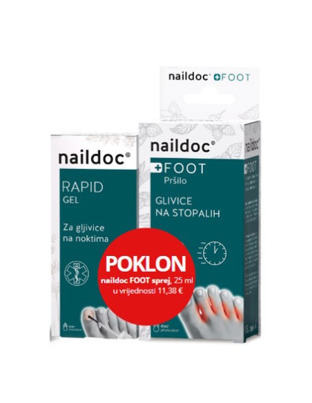 Naildoc Rapid Gel + Foot sprej atletsko stopalo Promo pakiranje Naildoc Rapid Gel + Foot sprej atletsko stopalo Promo pakiranje