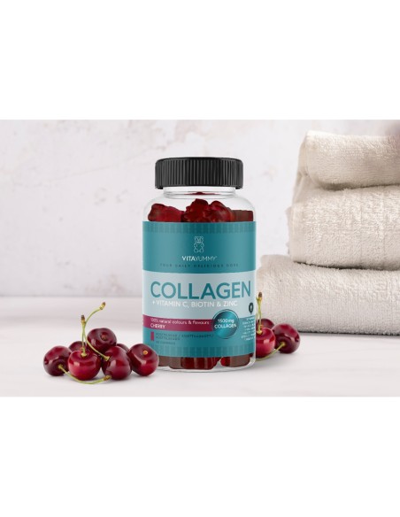 VitaYummy Collagen + vitamin c, biotin & zinc (Trešnja) gumeni medvjedići VitaYummy Collagen + vitamin c, biotin & zinc (Trešnja) gumeni medvjedići
