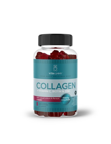 VitaYummy Collagen + vitamin c, biotin & zinc (Trešnja) gumeni medvjedići