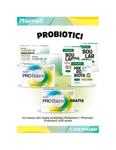 PharmaS PROBalans kapsule a 20 POKLON uz kupnju Dietpharm ili Pharmas probiotika