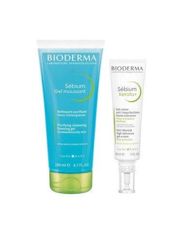 Bioderma Sebium pjenušavi gel + Sebium Kerato+ gel krema Promo pakiranje