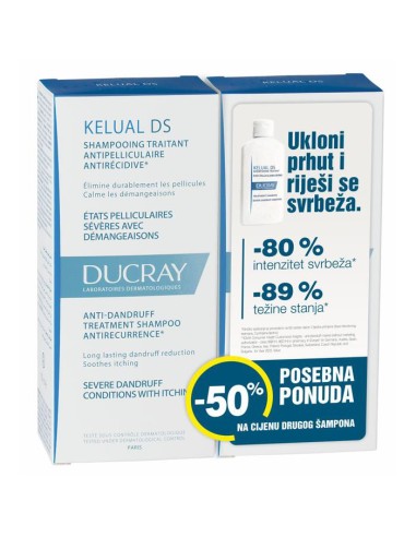 Ducray Kelual DS šampon DUO