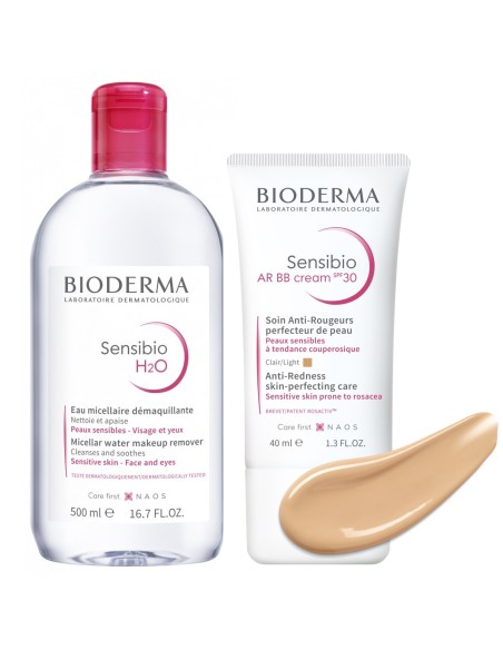 Bioderma Sensibio H2O Micelarna voda 500 ml + AR BB krema SPF 30