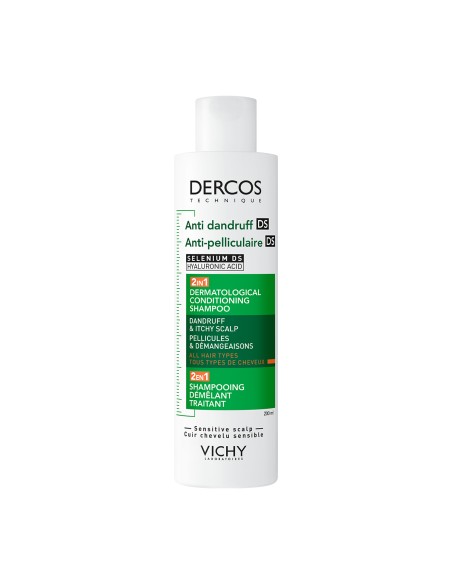 Vichy Dercos Šampon protiv prhuti DS - 2 u 1: Dermokozmetički šampon i regenerator Vichy Dercos Šampon protiv prhuti DS - 2 u 1: Dermokozmetički šampon i regenerator