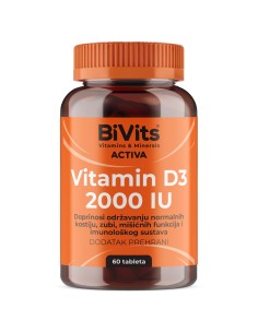 Abela BiVits Activa Vitamin D 2000 IU tablete