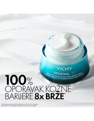 Vichy Mineral 89 Bogata krema za intenzivnu hidraciju suhe do vrlo suhe kože