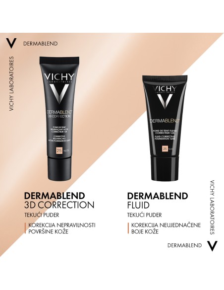 Vichy Dermablend 3D Korektivni puder za masnu kožu sklonu aknama