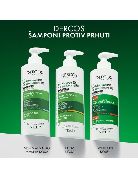 Vichy Dercos Šampon protiv prhuti DS - 2 u 1: Dermokozmetički šampon i regenerator