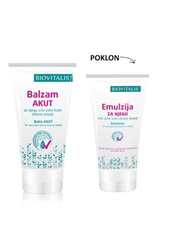 Biovitalis Balzam akut + POKLON Emulzija 50 ml uz Balzam 150 ml