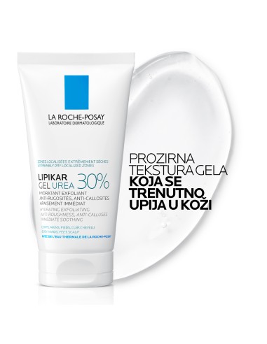 La Roche-Posay Lipikar gel s 30% ureje za ciljanu primjenu na suha i gruba područja kože La Roche-Posay Lipikar gel s 30% ureje za ciljanu primjenu na suha i gruba područja kože