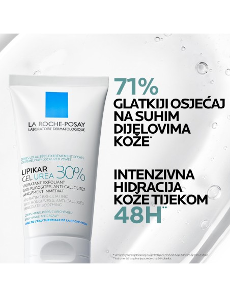 La Roche-Posay Lipikar gel s 30% ureje za ciljanu primjenu na suha i gruba područja kože La Roche-Posay Lipikar gel s 30% ureje za ciljanu primjenu na suha i gruba područja kože