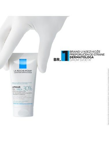 La Roche-Posay Lipikar gel s 30% ureje za ciljanu primjenu na suha i gruba područja kože La Roche-Posay Lipikar gel s 30% ureje za ciljanu primjenu na suha i gruba područja kože