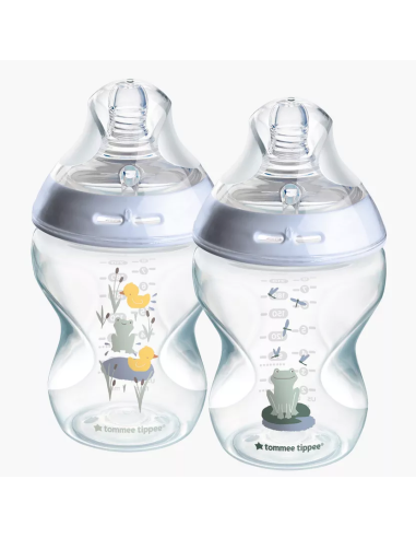 Tommee Tippee Dekorirana bočica 260 ml patkice i žabice