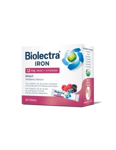 Hermes Biolectra Željezo + Vit C + Vit B Direkt vrećice, dodatak prehrani