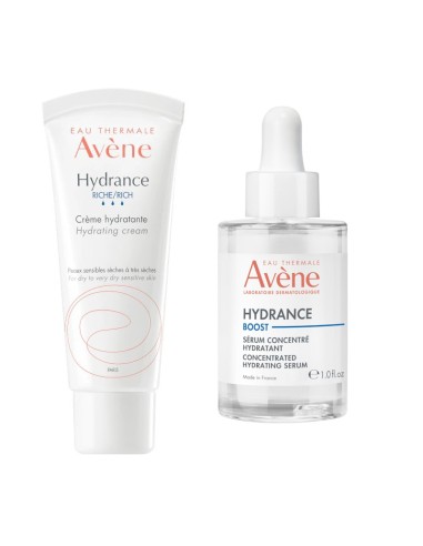 Avene Hydrance Riche hidrirajuća krema + Avene Hydrance Boost serum Promo pakiranje