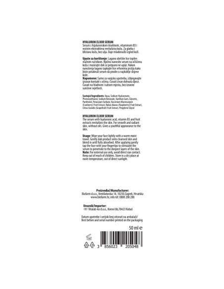 Biofarm Beauty Lab Hyaluron Elixir serum Biofarm Beauty Lab Hyaluron Elixir serum