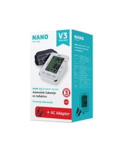 Nano V3 Smart Sound tlakomjer za nadlakticu s govornom funkcijom + adapter 2