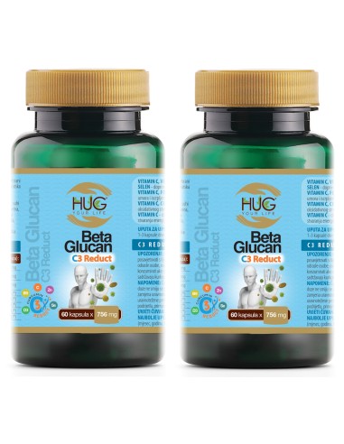 Hug Your Life Beta Glucan & C3 Reduct kapsule 1+1 Promo pakiranje