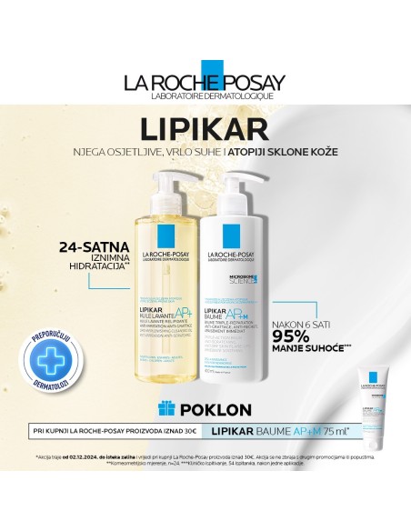 La Roche-Posay Lipikar Baume AP+ M Balzam 75 ml POKLON uz LRP iznad 30 €