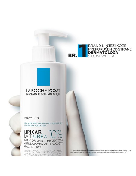 La Roche-Posay Lipikar Lait Urea 10% Hidratacijski losion s trostrukim djelovanjem za vrlo suhu i hrapavu kožu