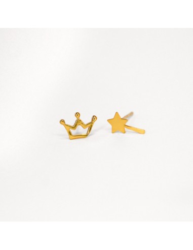 Farma Bijoux Hipoalergene naušnice Magic Wand and Crown 8 mm Farma Bijoux Hipoalergene naušnice Magic Wand and Crown 8 mm