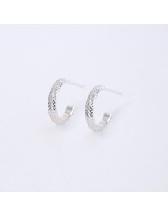 Farma Bijoux Hipoalergene naušnice Silver Plated Hoop 13 mm 2