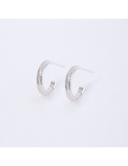 Farma Bijoux Hipoalergene naušnice Silver Plated Hoop 13 mm Farma Bijoux Hipoalergene naušnice Silver Plated Hoop 13 mm