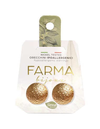 Farma Bijoux Hipoalergene naušnice Satin Botton Gold 15 mm