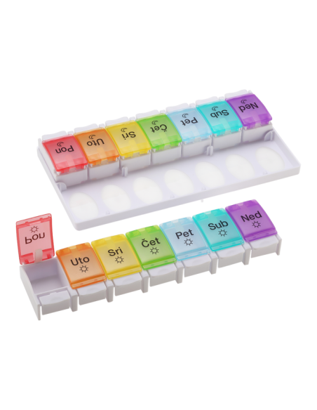 Mediblink Tjedni dozator za tablete Piano Duo 2x/dan M022 Mediblink Tjedni dozator za tablete Piano Duo 2x/dan M022