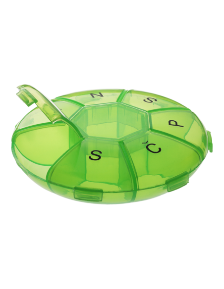 Mediblink Tjedni dozator za tablete Lotus 1x/dan crveni/zeleni M024/M025 Mediblink Tjedni dozator za tablete Lotus 1x/dan crveni/zeleni M024/M025