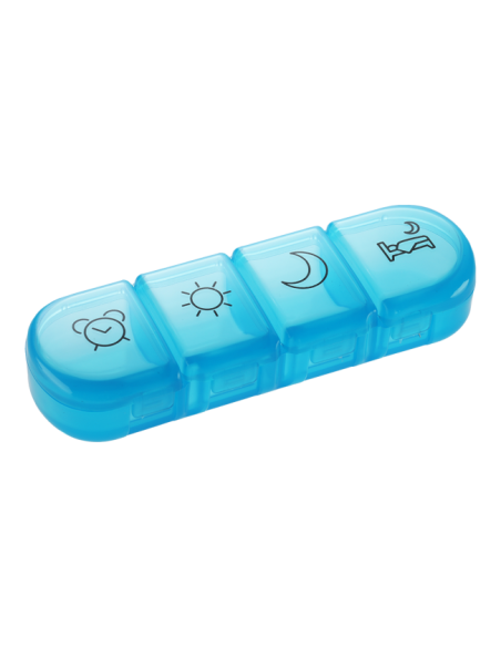 Mediblink Dnevni dozator za tablete Stela mini 4x/dan ljubičasti/plavi M030/M031 Mediblink Dnevni dozator za tablete Stela mini 4x/dan ljubičasti/plavi M030/M031